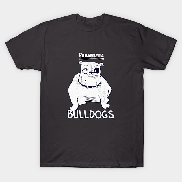 Vintage Philadelphia Bulldogs Football 1965 T-Shirt by LocalZonly